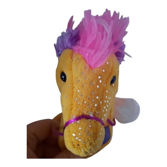 Douglas Orange Seahorse Plush Toy - Picture 2 of 3